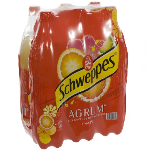 Schweppes agrum PET  Regular  1,5 liter  Pak  6 st