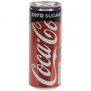 Coca Cola  Zero Cherry  25 cl  Blik