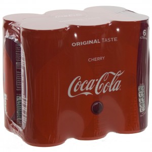 Coca Cola  Cherry  25 cl  Blik  6 pak