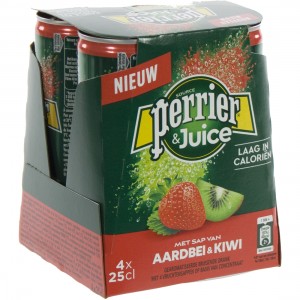 Perrier Limonade BLIK  Strawberry & kiwi  25 cl  Blik 4 pak