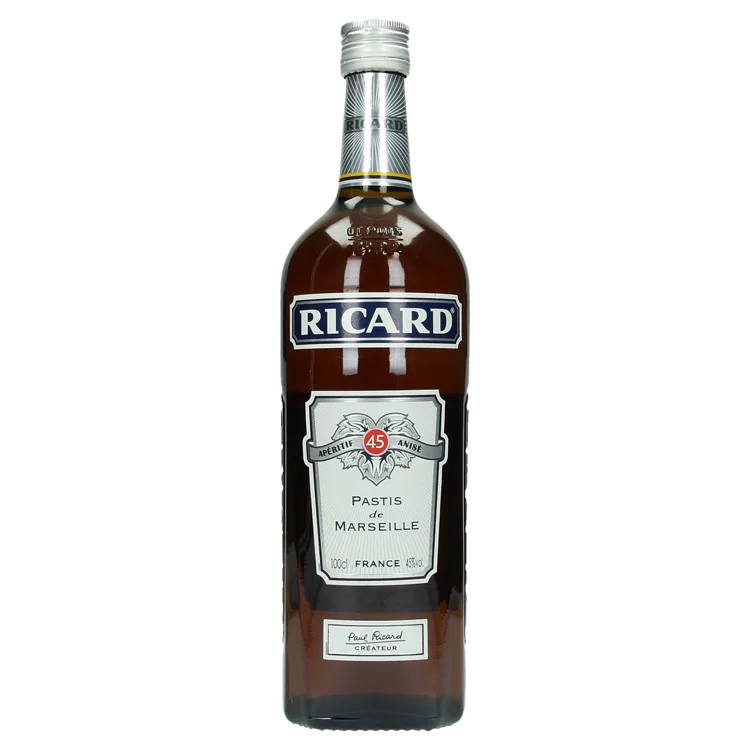 Ricard pastis  45%  1 liter  Fles