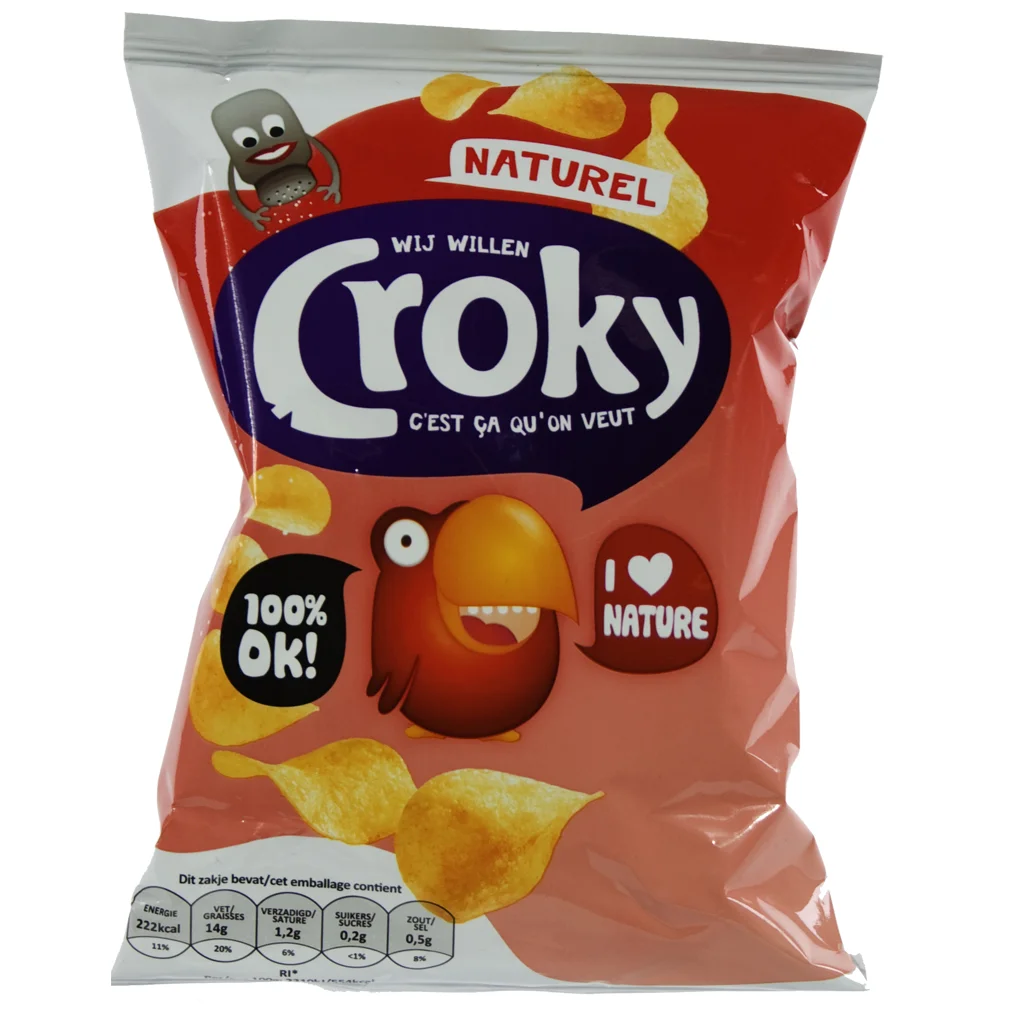 Croky Chips  Naturel  Stuk  40 g