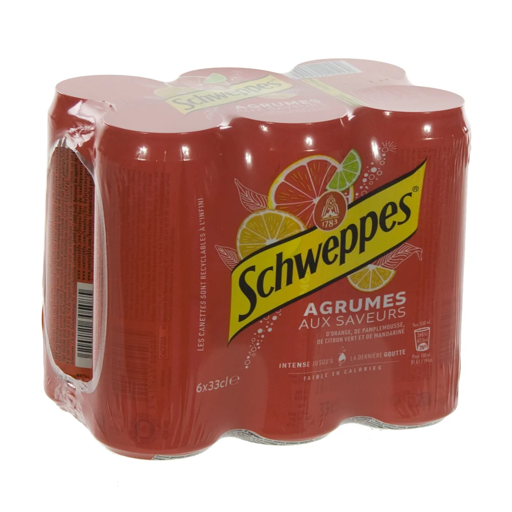 Schweppes Agrum  BLIK  Regular  33 cl  Blik  6 pak