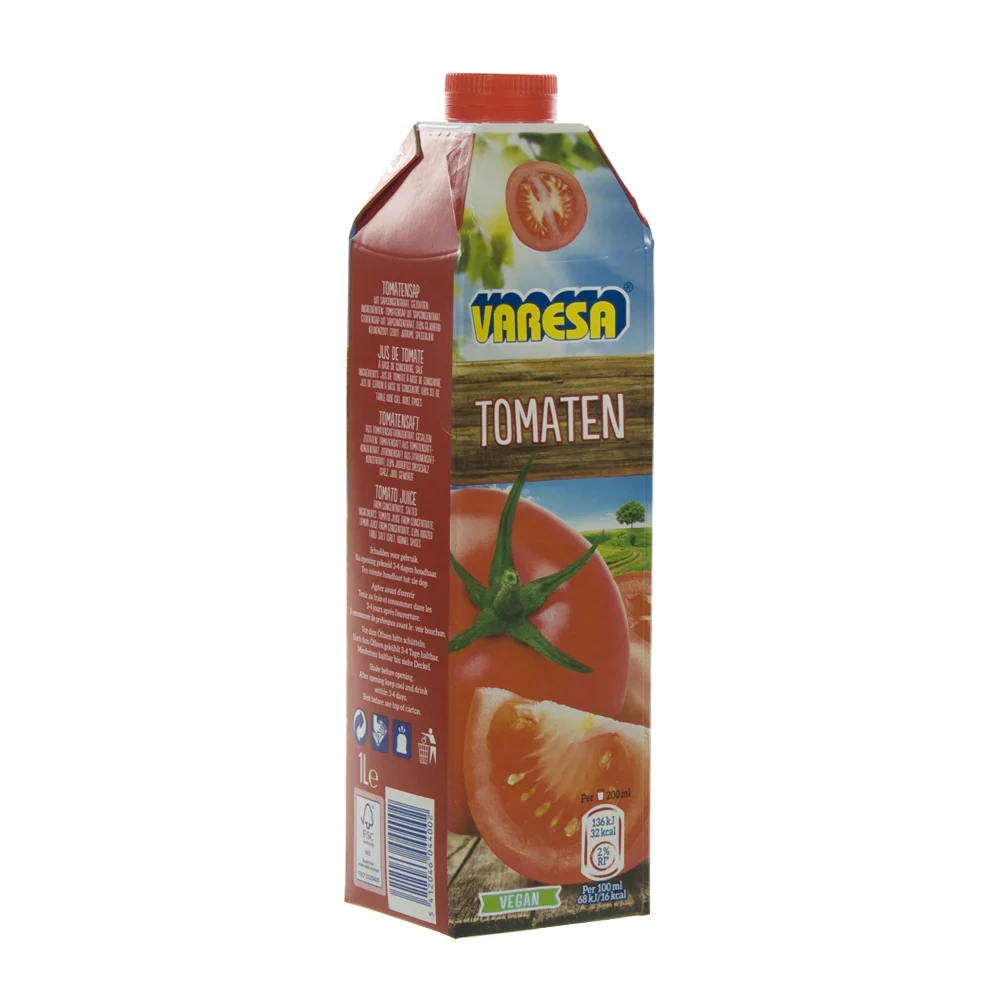 Fruitsap Brik Varesa  Tomaat  1 liter  Stuk