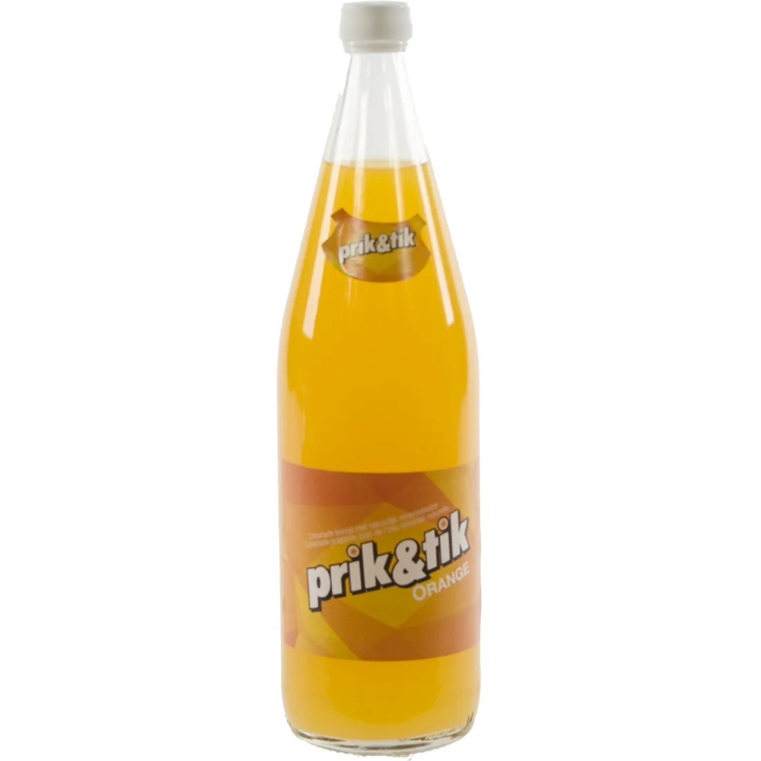 Prik & tik limo  Orange  1 liter  Fles
