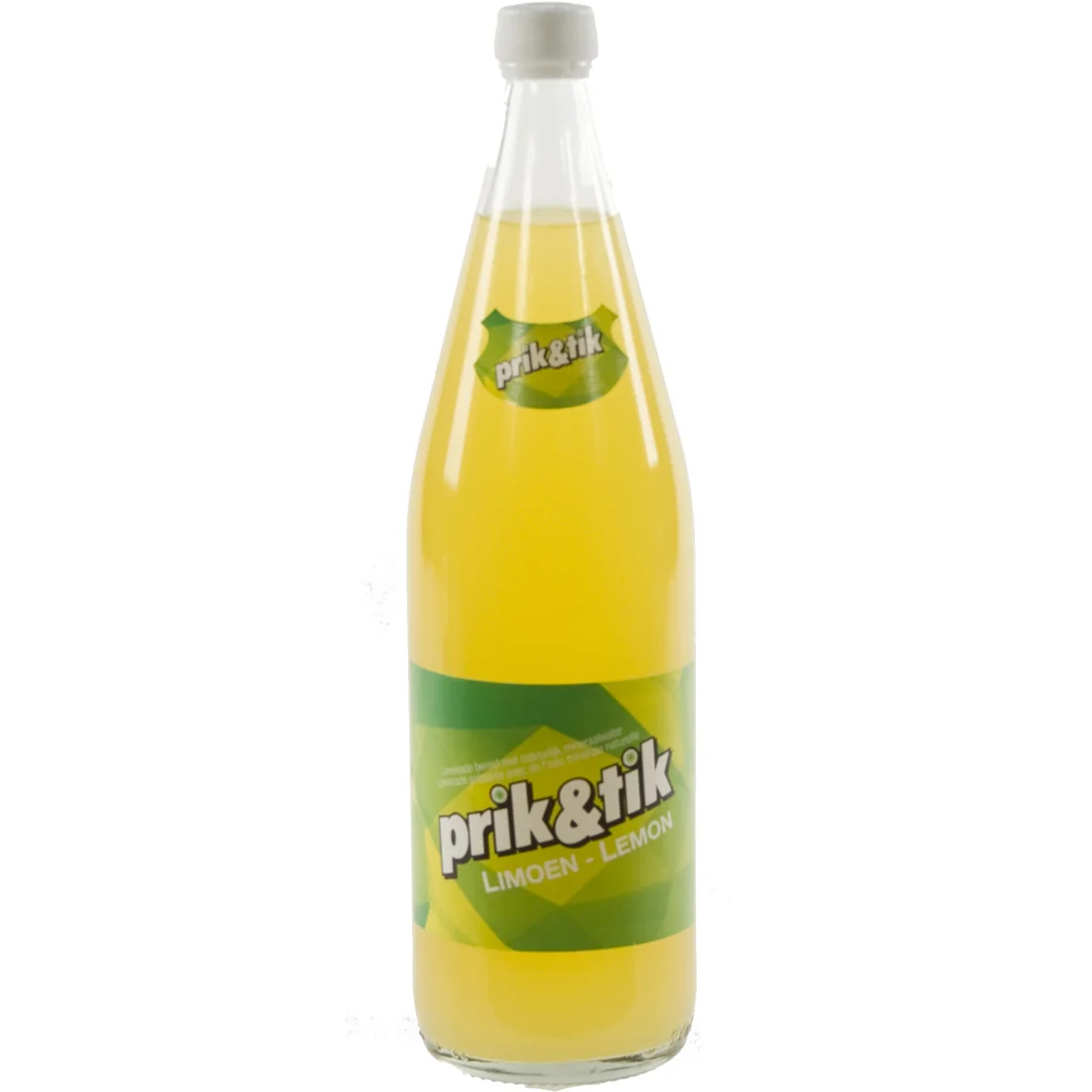 Prik & tik limo  Lemon  1 liter  Fles