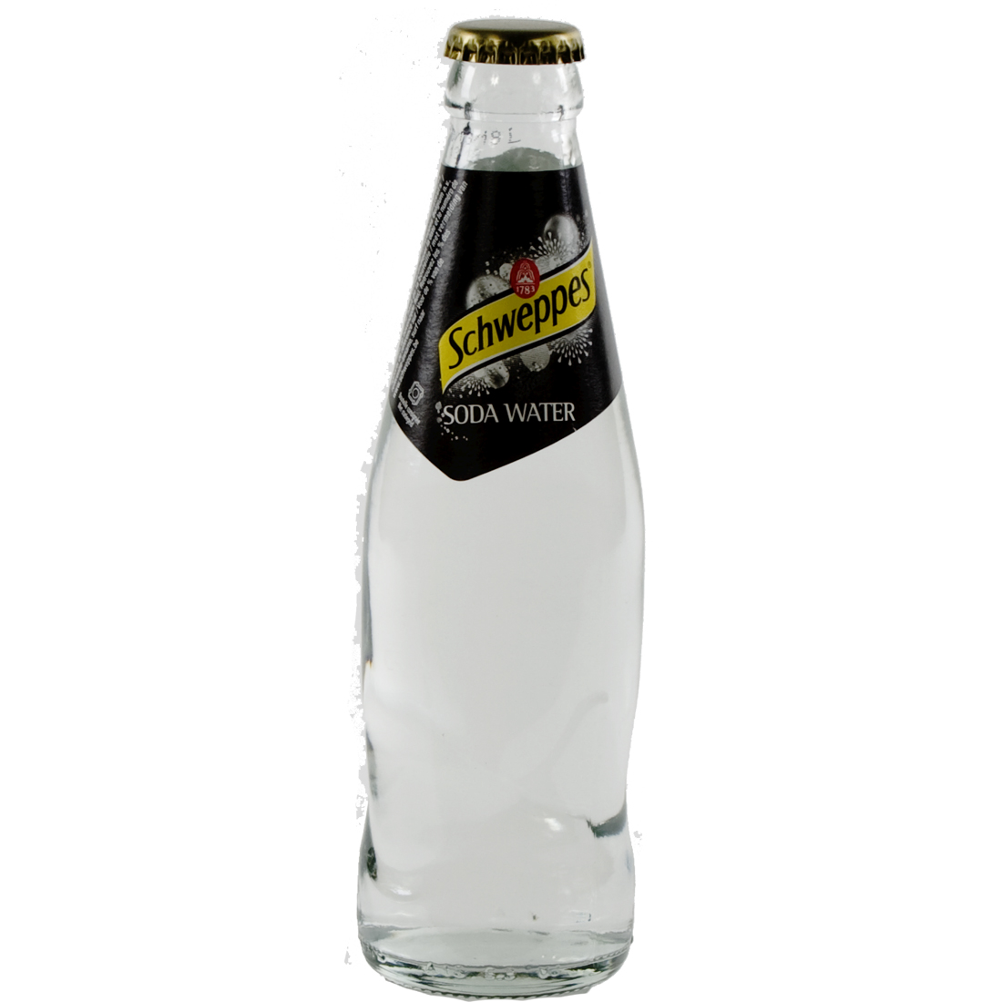 Schweppes soda  25 cl  Fles