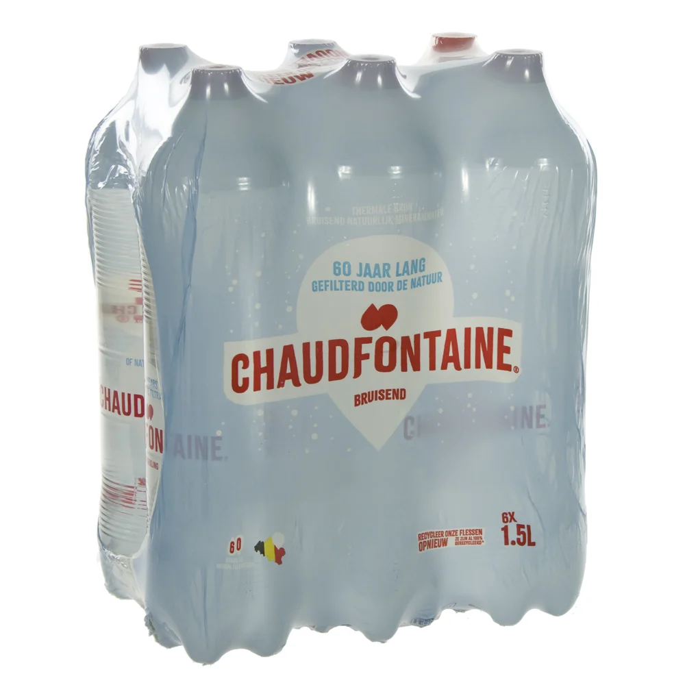 Chaudfontain  PET  Bruis  1,5 liter  Pak  6 st