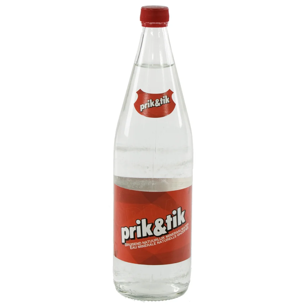 Prik & Tik water  Bruis  1 liter  Fles
