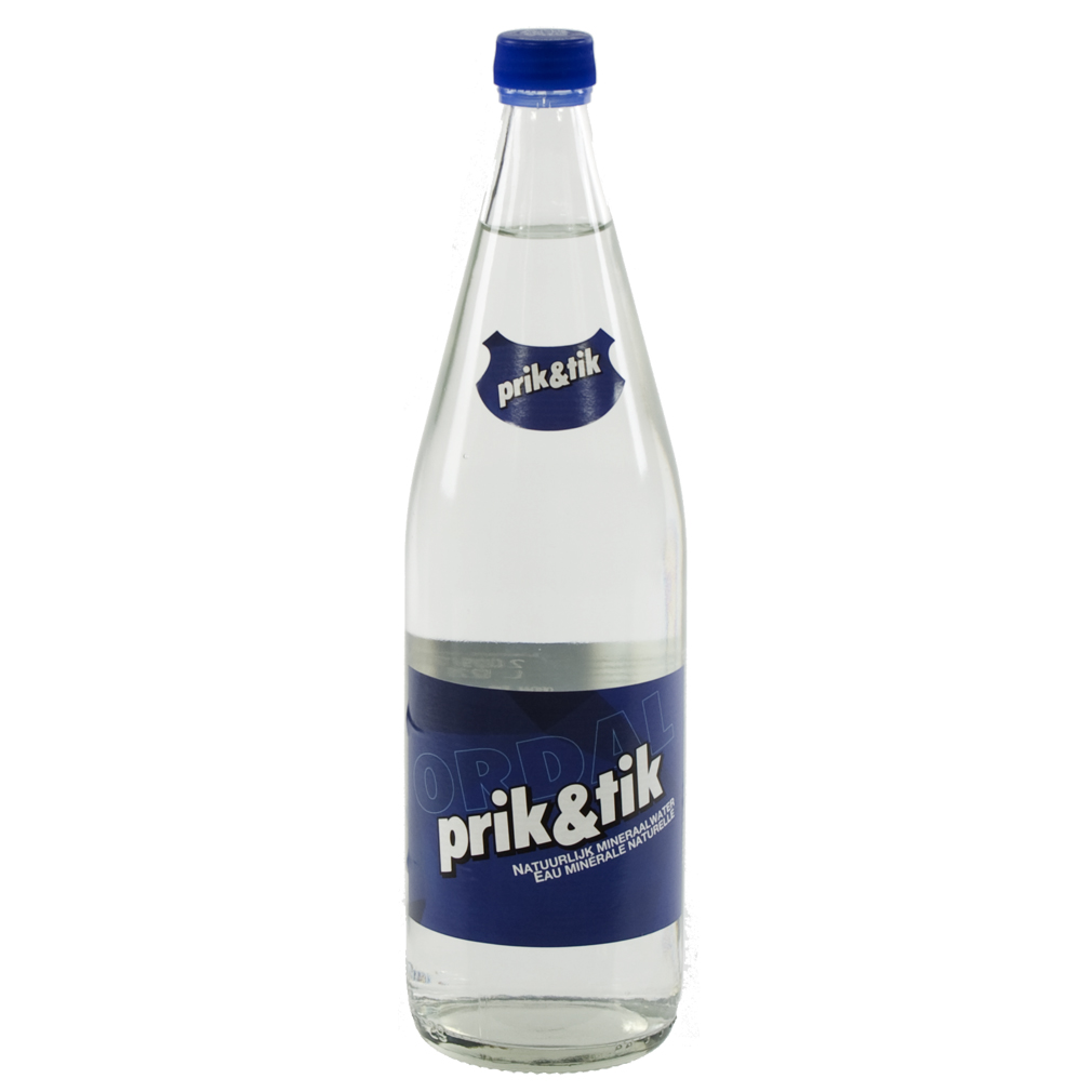 Prik & Tik water  Plat  1 liter  Fles