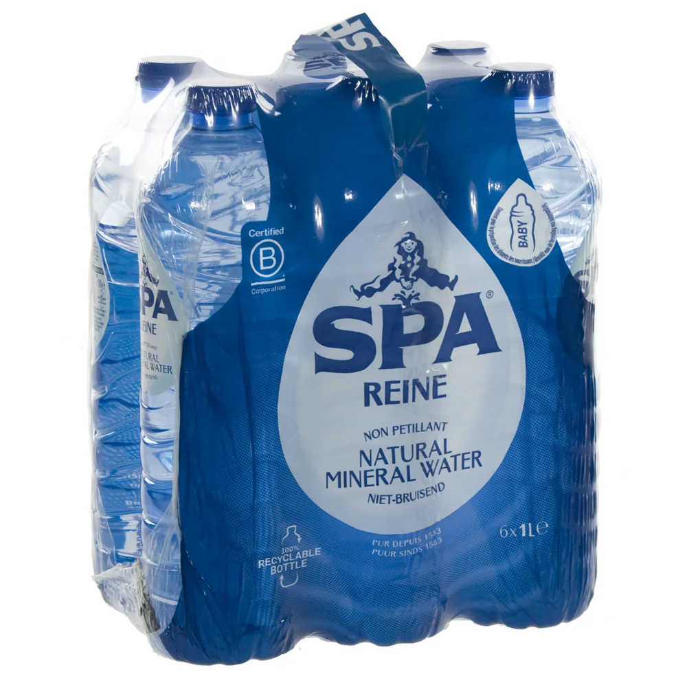 Spa PET  Plat  1 liter  Pak  6 st