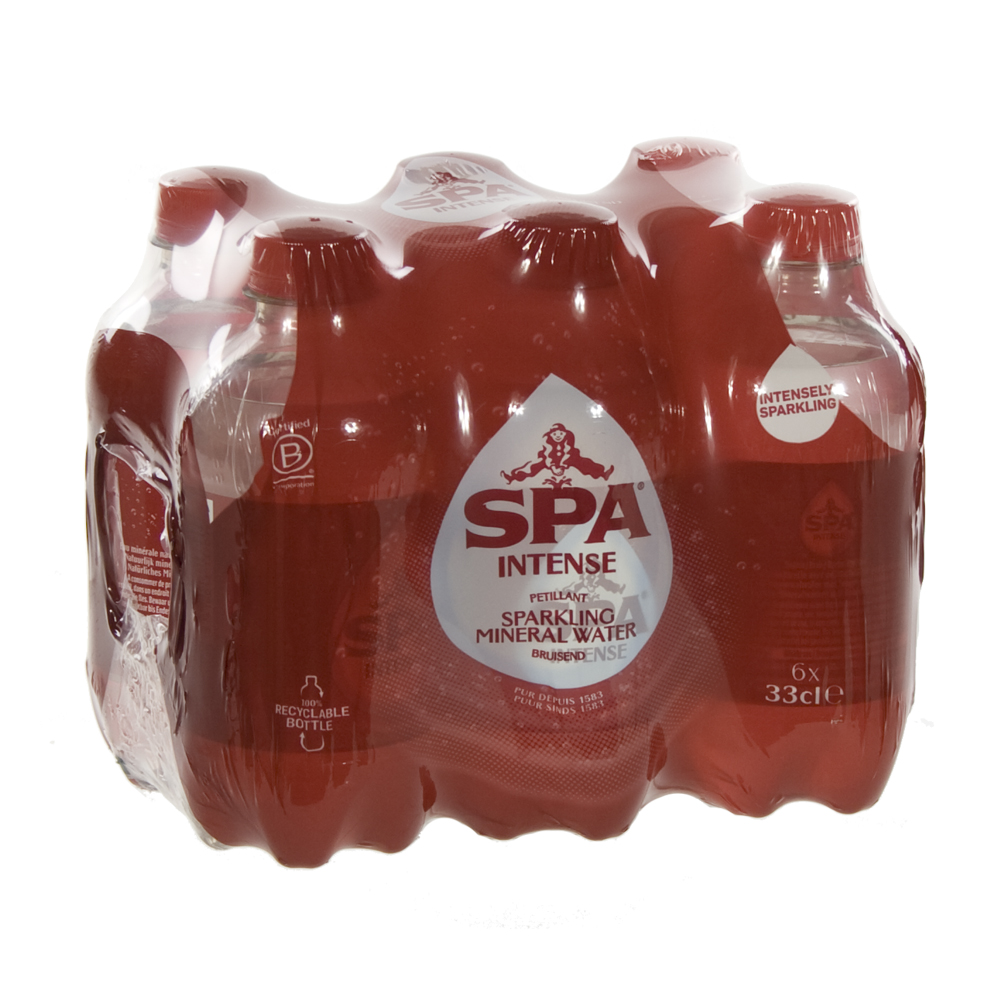 Spa PET  Bruis  33 cl  Pak  6 st