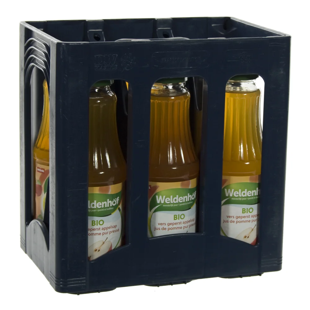 Weldenhof BIO fruitsap  Appel  1 liter  Bak  6 fl