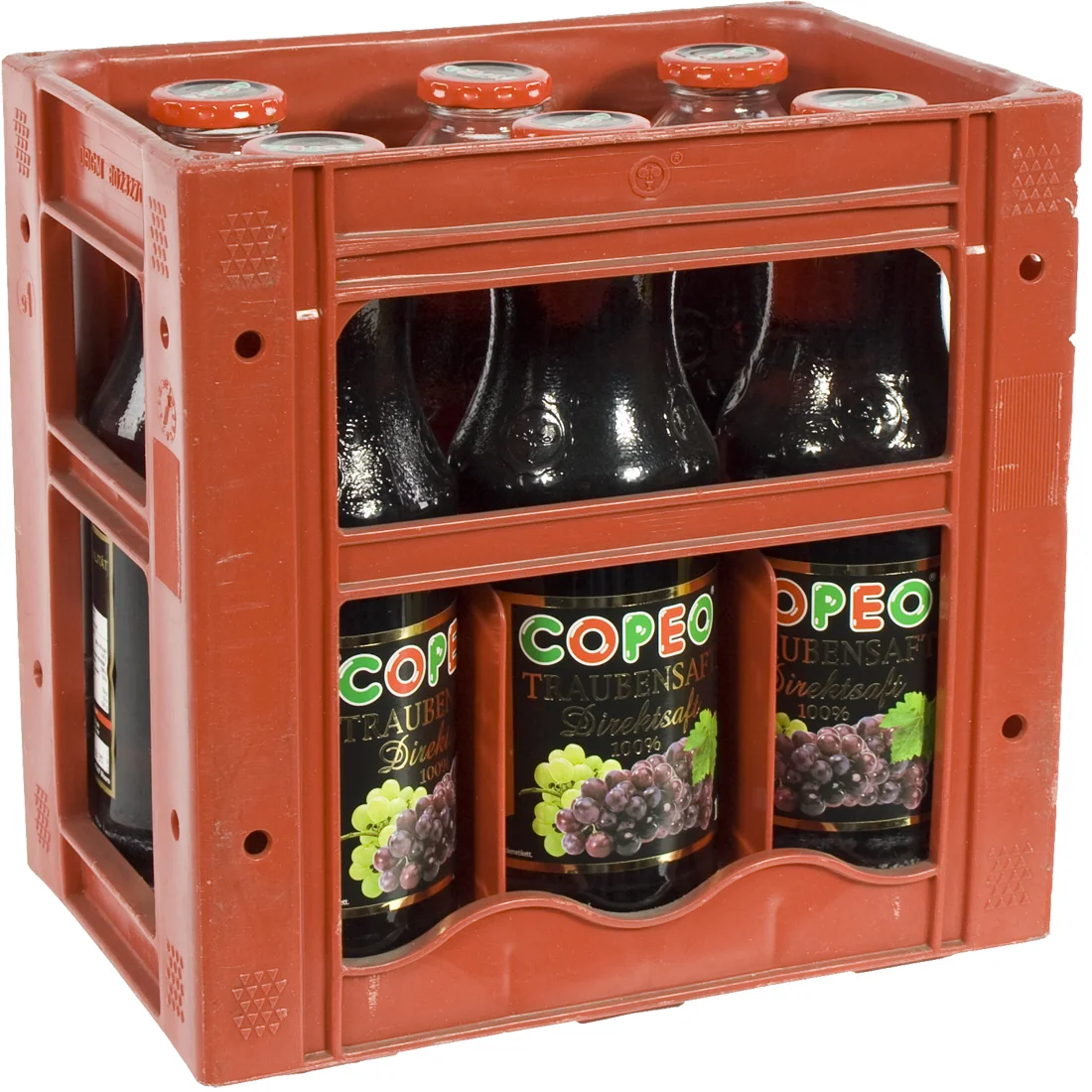 Copeo fruitsap  Druif rood  1 liter  Bak  6 fl