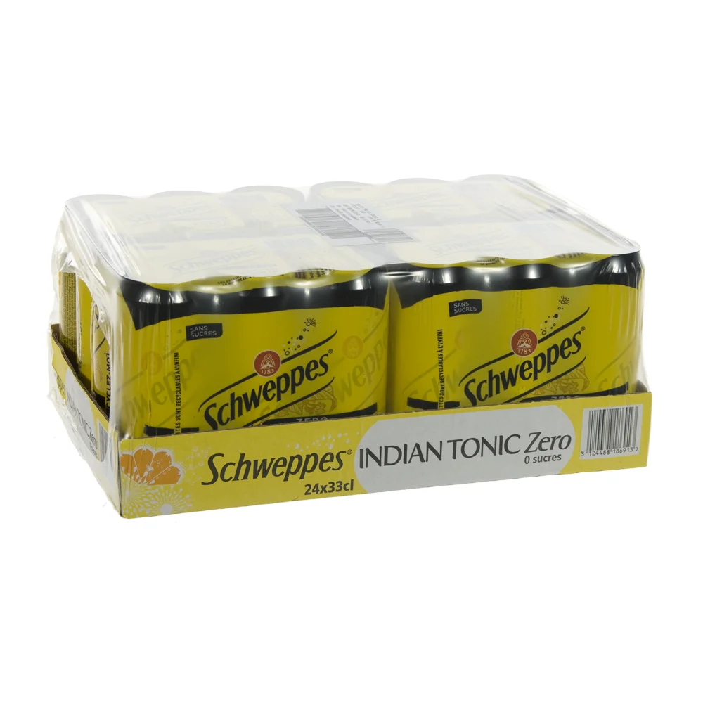 Schweppes Tonic BLIK  Zero  33 cl  Blik 24 pak