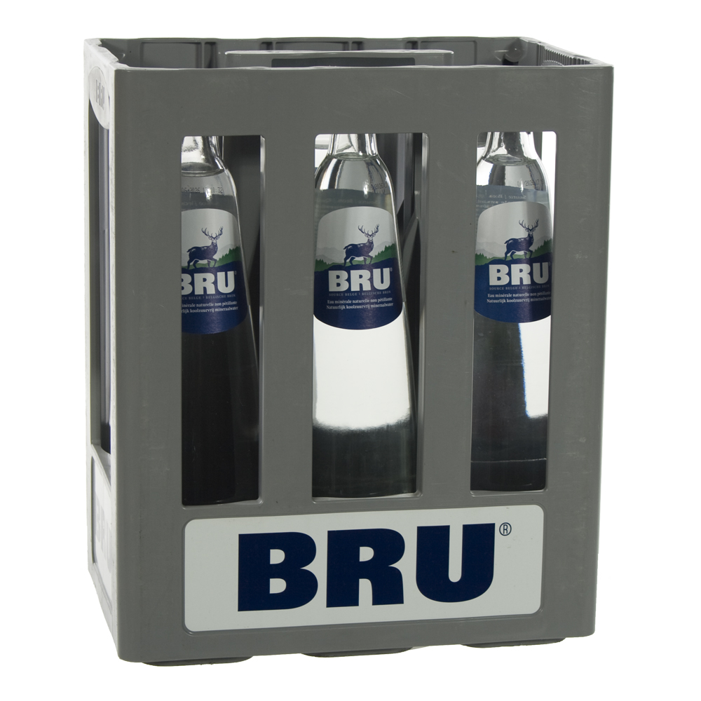 Bru  Plat  1 liter  Bak  6 fl