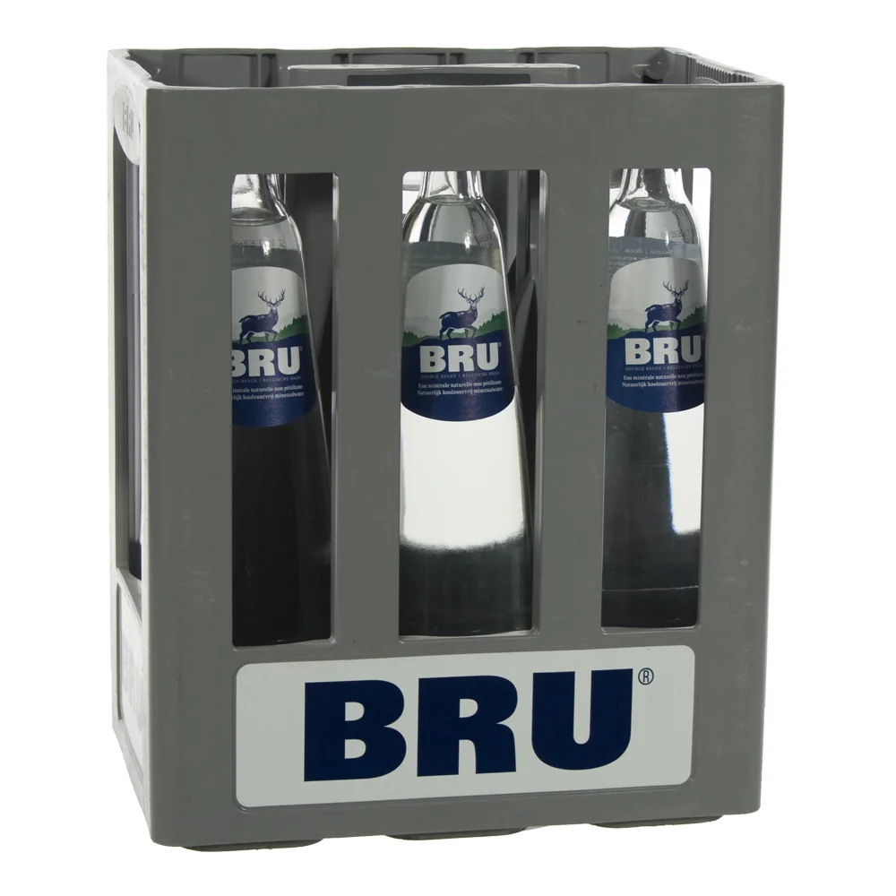 Bru  Plat  1 liter  Bak  6 fl