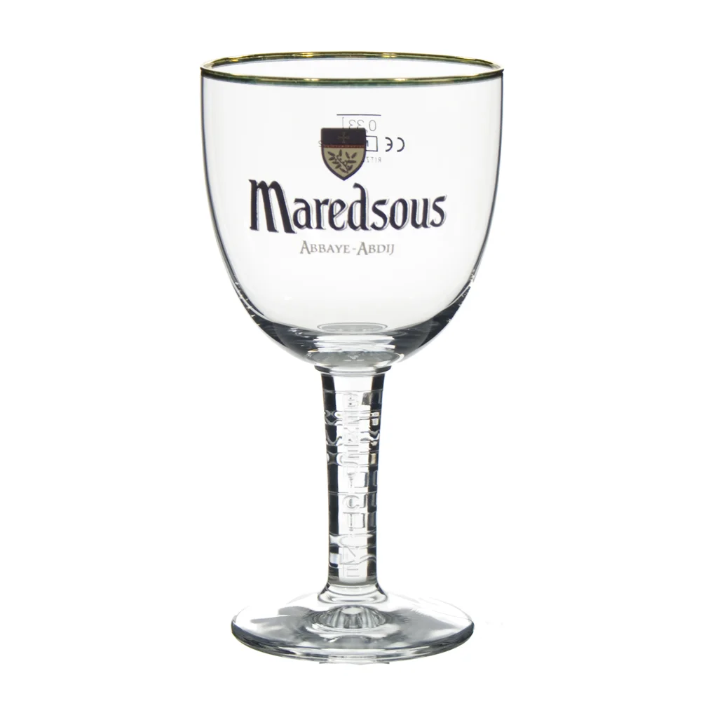 Maredsous glas bol met voet