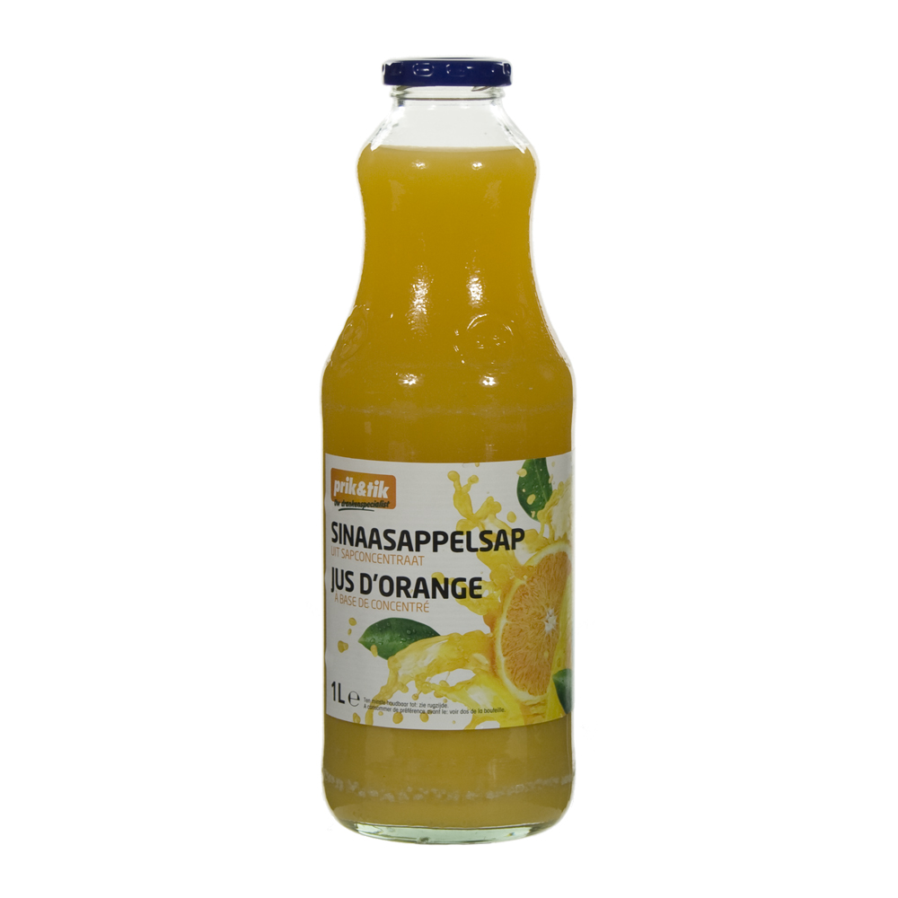 Prik & Tik fruitsap  Sinaas  1 liter  Fles