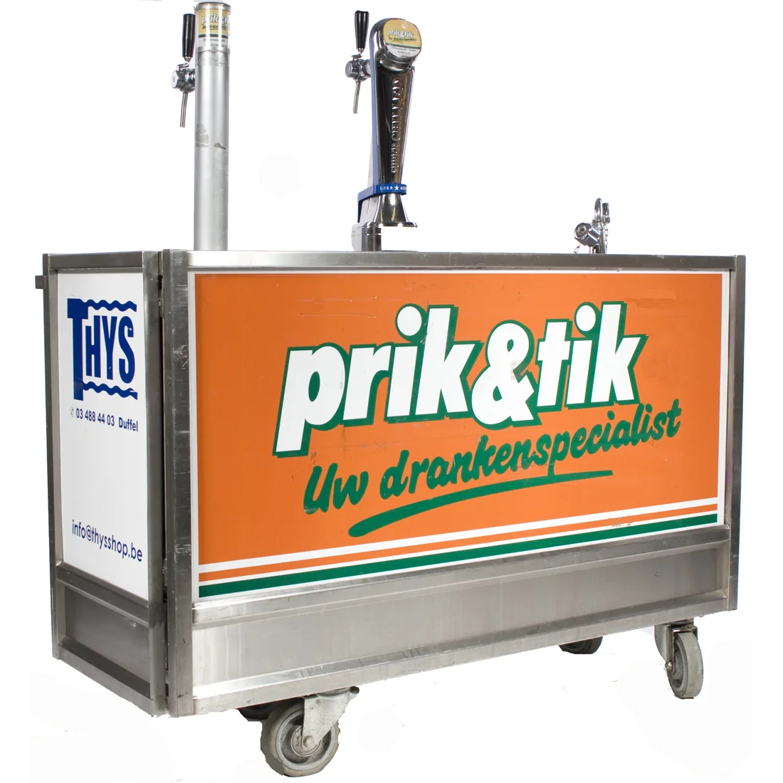 Tap 2 kranen 90l koeling + spoelbak