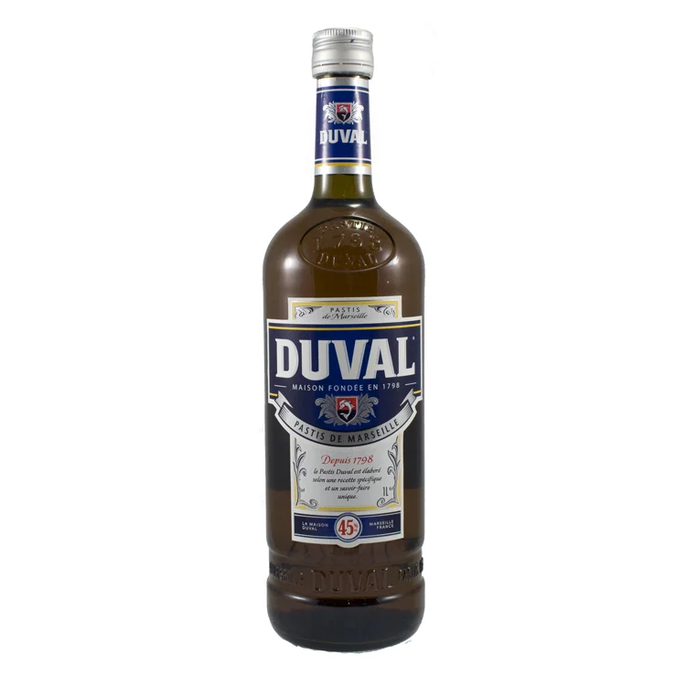 Pastis duval 45°  1 liter