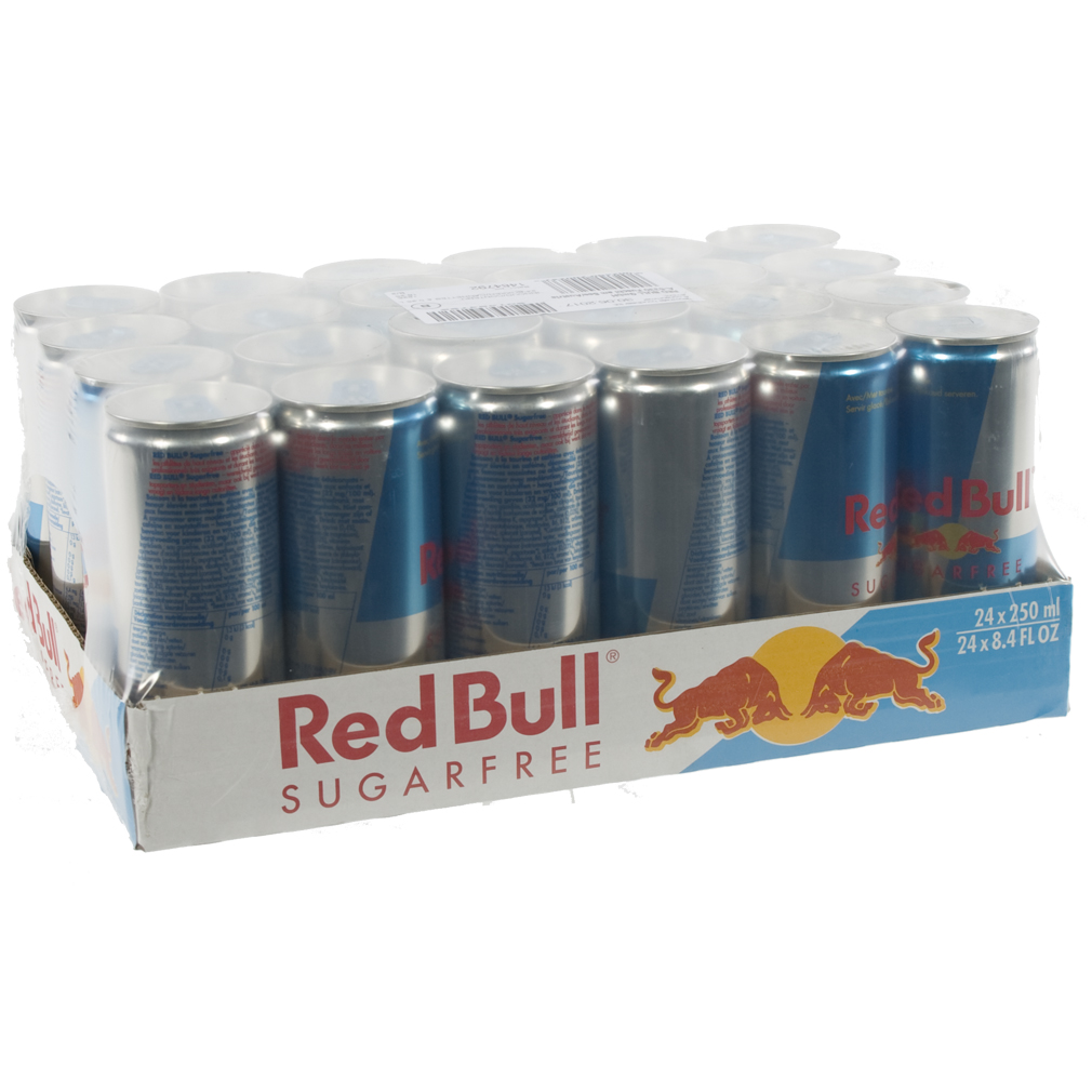 Red Bull  Sugarfree  25 cl  Pak 24 st