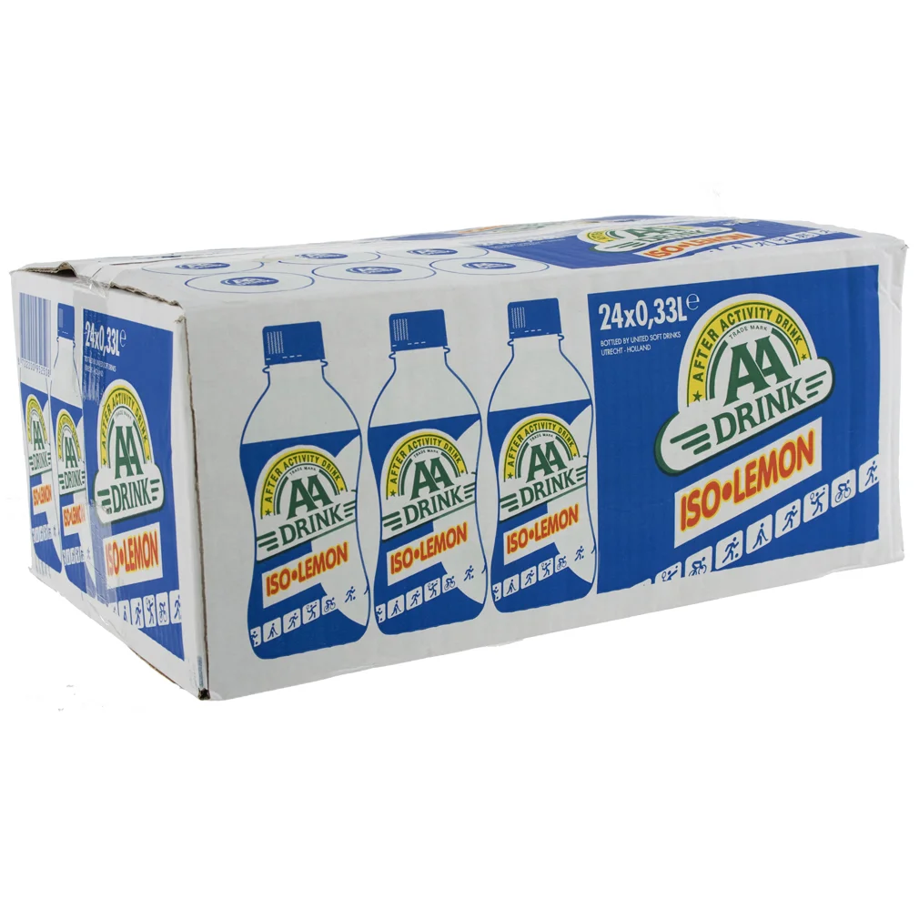 AA energy drank  Iso Lemon  33 cl  Doos 24 st