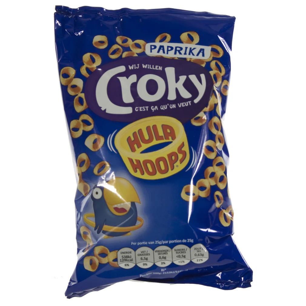 Croky Chips hula hoops  Paprika  Stuk  75 g