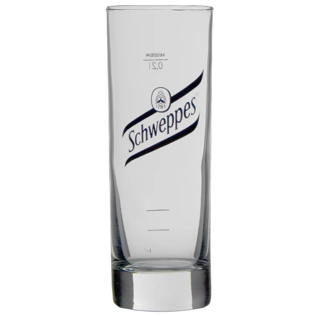 Schweppes glas