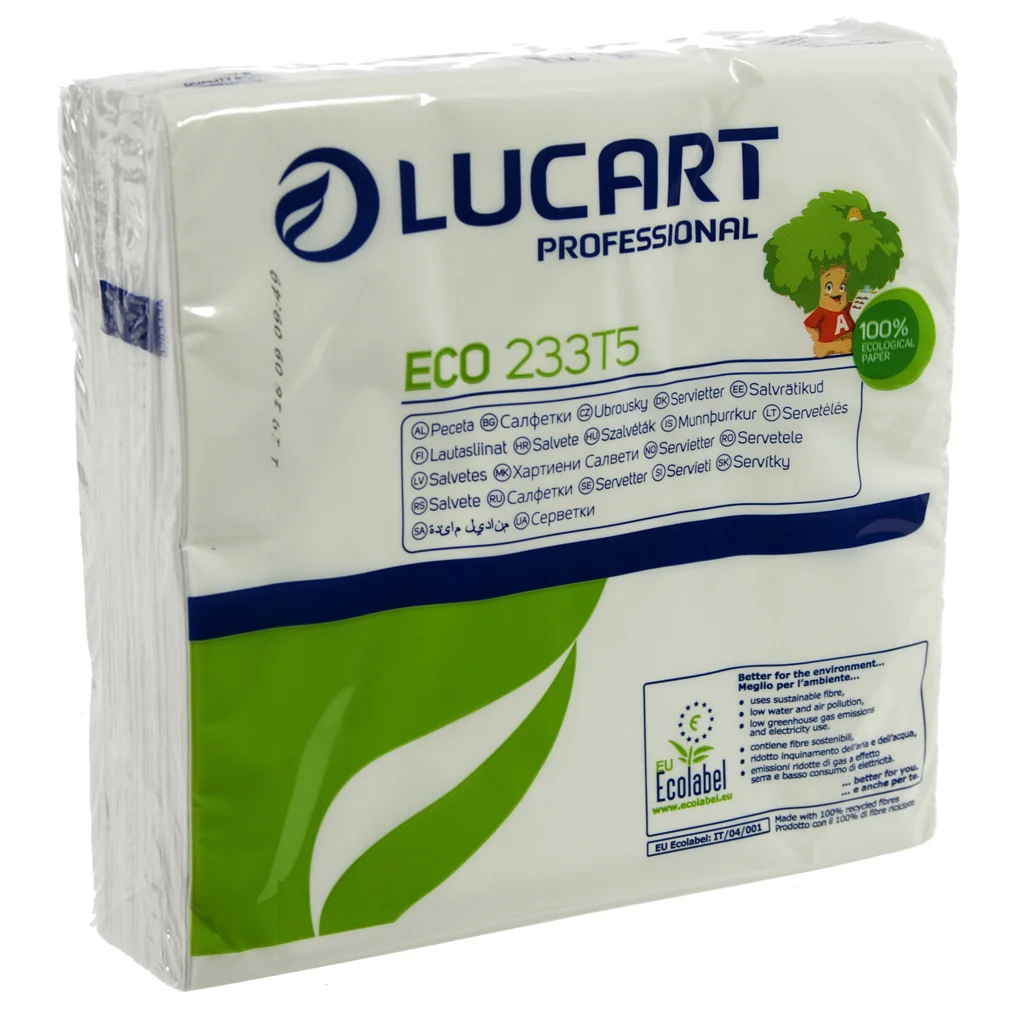 Servetten eco  Pak 50 st  Wit