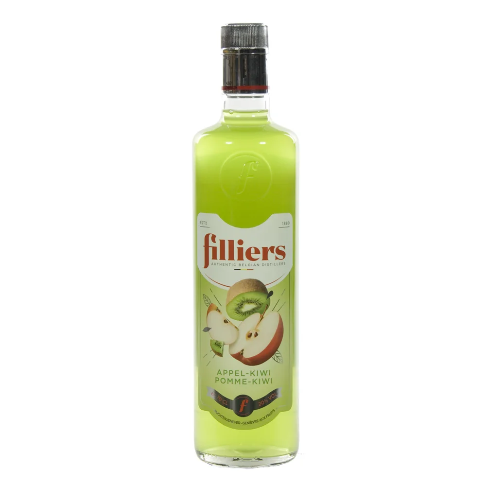 Filliers Fruit Jenever 20%  Appel kiwi  70 cl