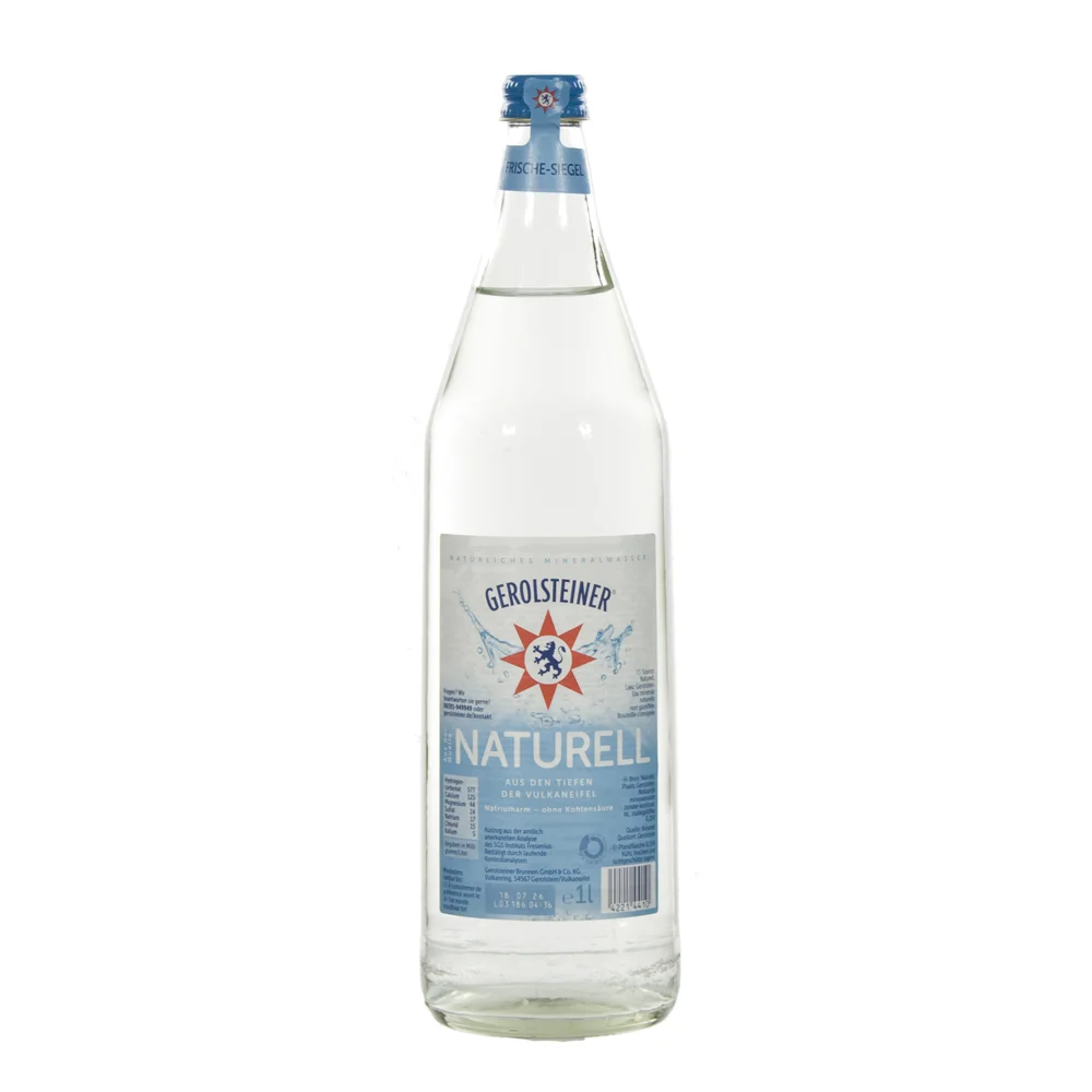 Gerolsteiner  Plat  1 liter  Fles