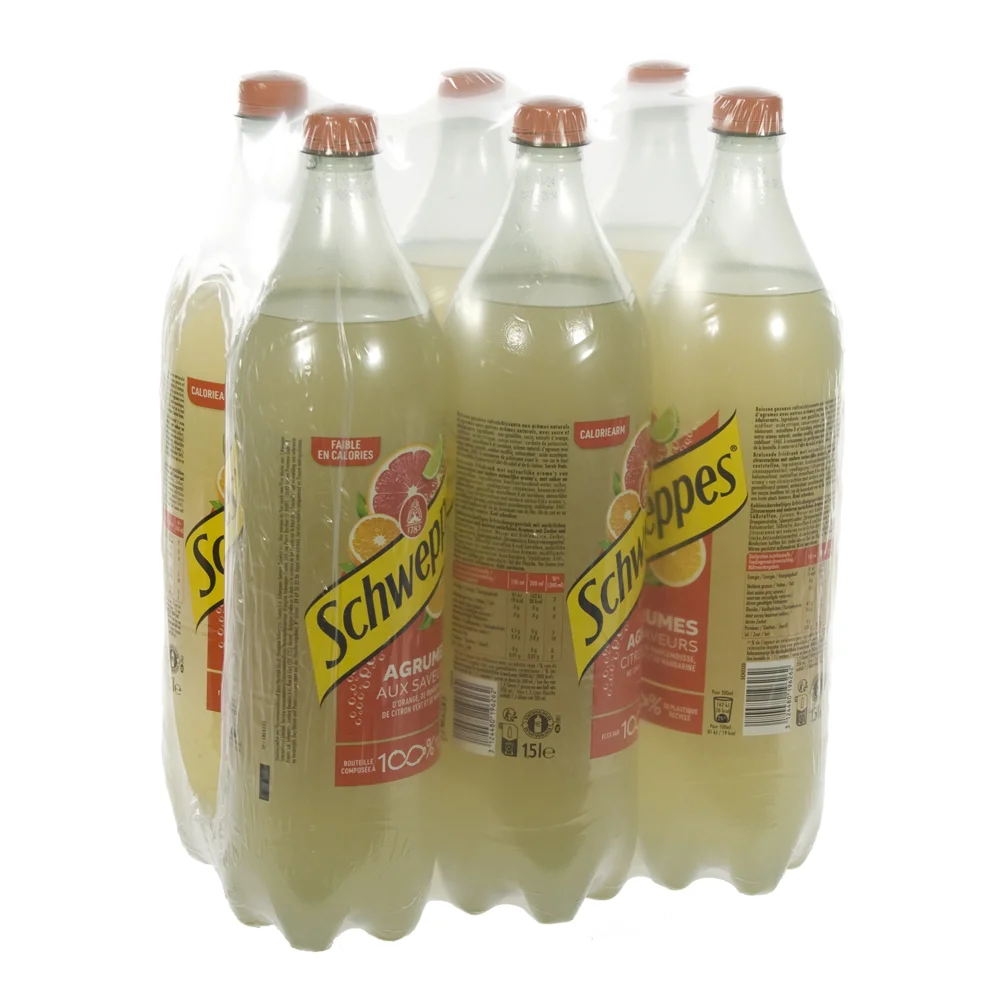 Schweppes agrum PET  Regular  1,5 liter  Pak  6 st