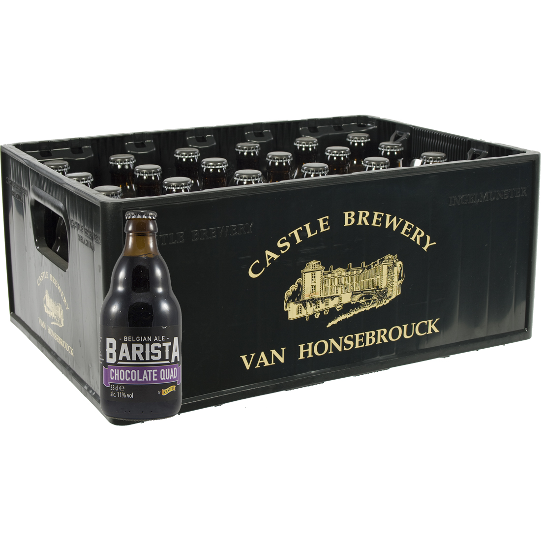 Kasteelbier Barista Chocolate Quad  Bruin  33 cl  Bak 24 st