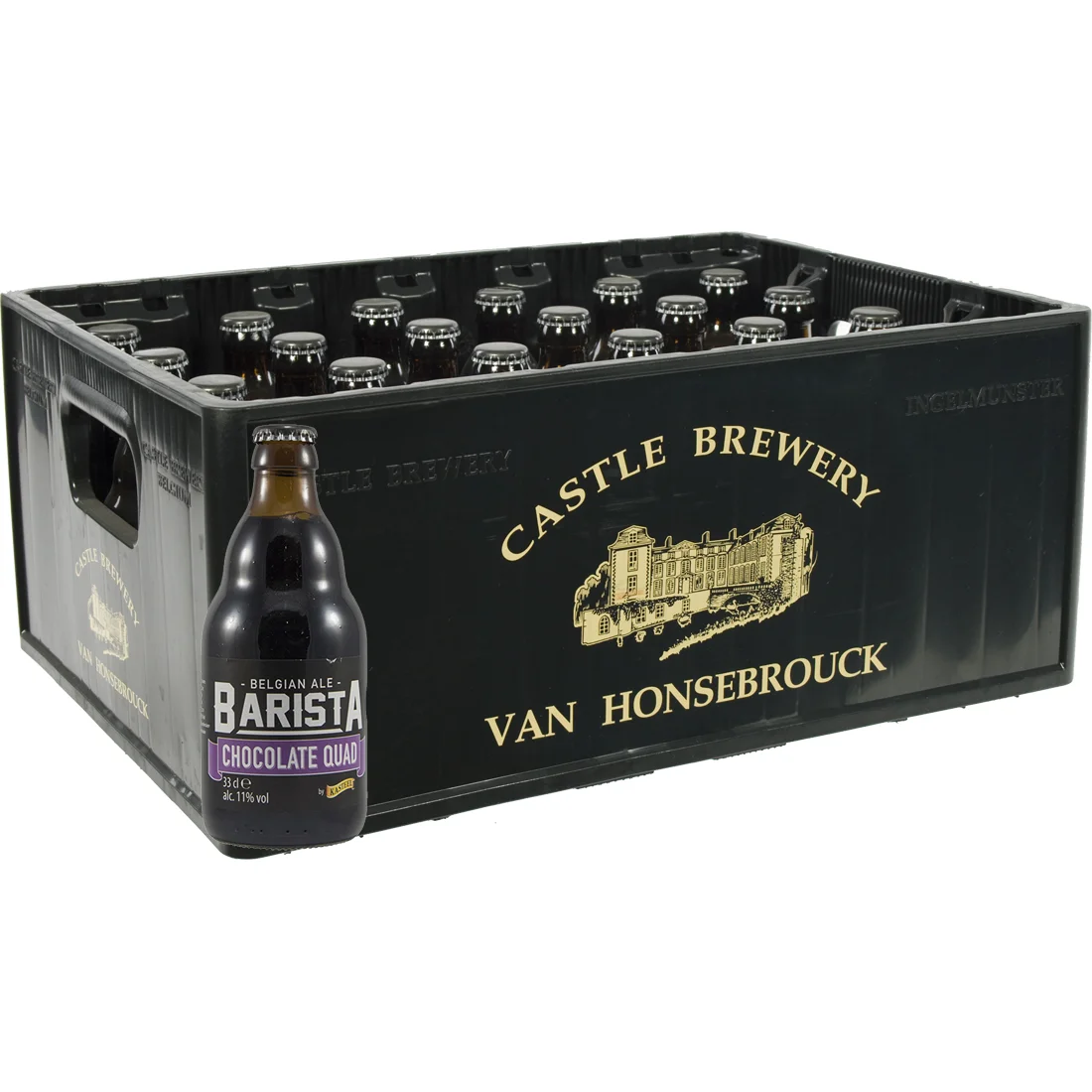 Kasteelbier Barista Chocolate Quad  Bruin  33 cl  Bak 24 st