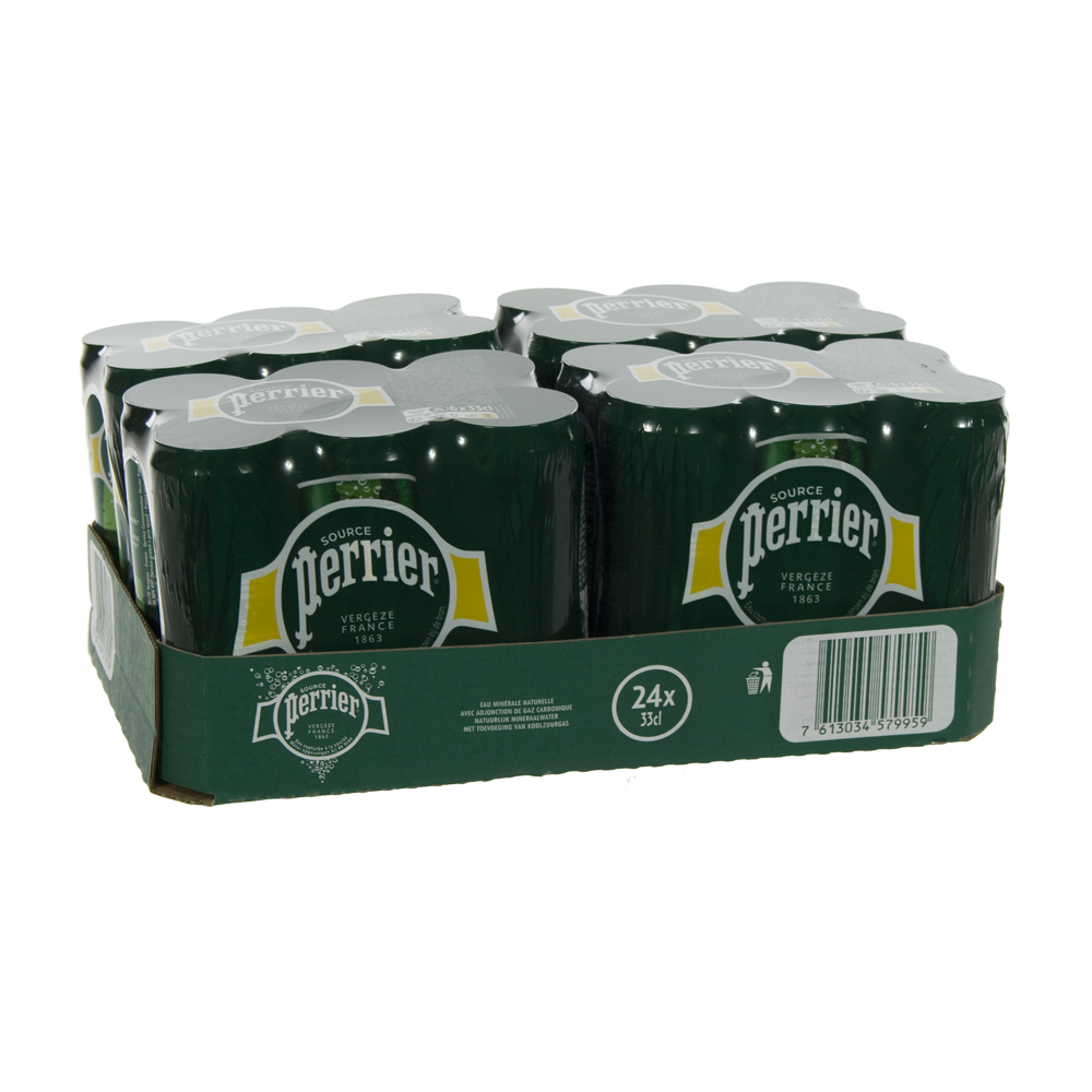 Perrier BLIK  33 cl  Blik 24 pak