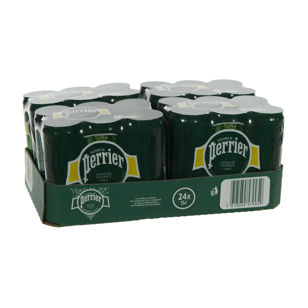 Perrier BLIK  33 cl  Blik 24 pak