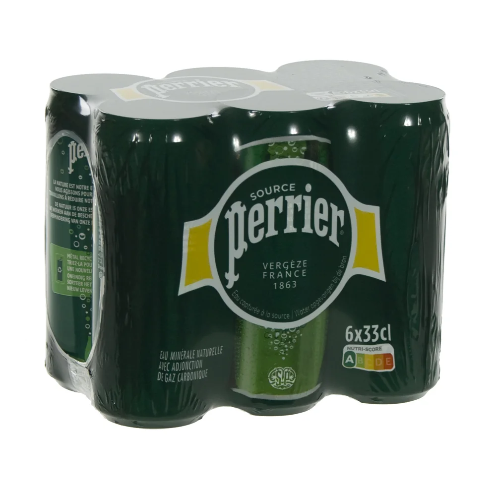 Perrier BLIK  33 cl  Blik  6 pak