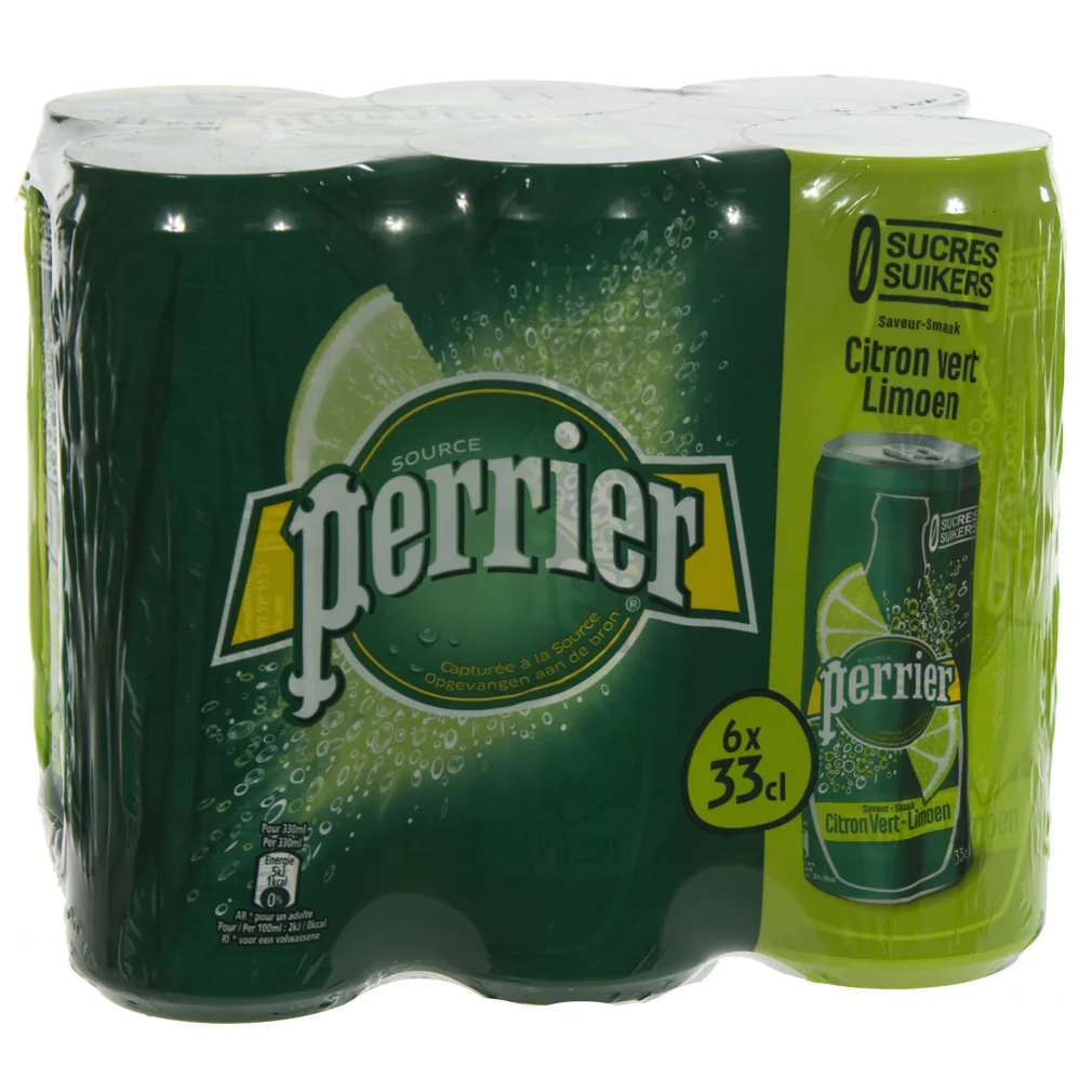 Perrier Limonade BLIK  Limoen  33 cl  Blik  6 pak