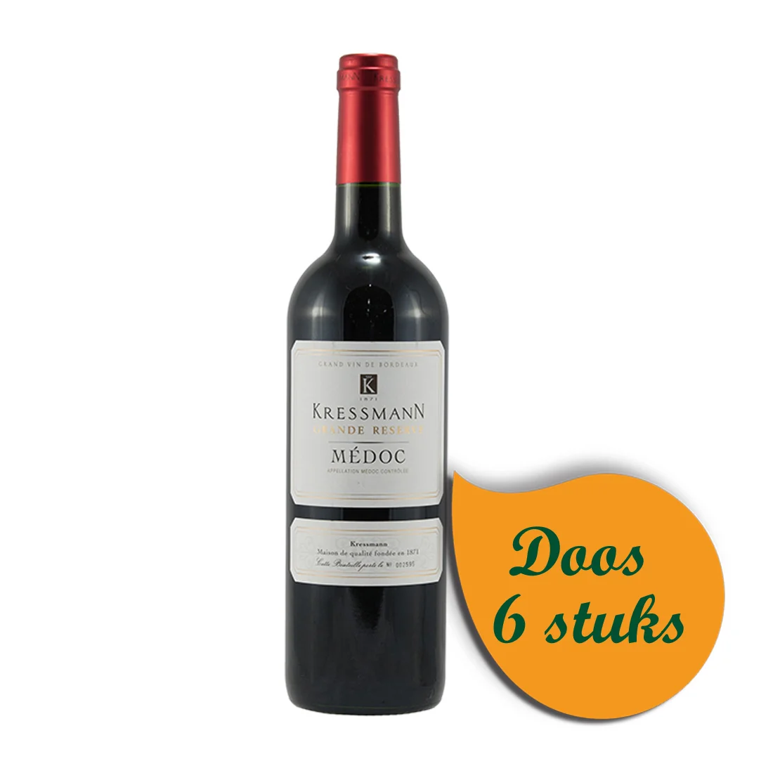 Kressmann Medoc Grande Reserve  Rood  75 cl  Doos  6 st
