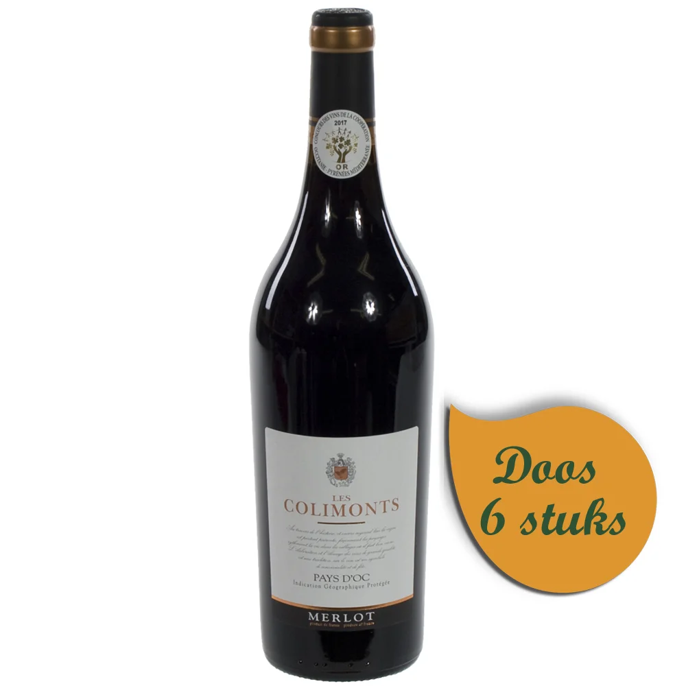 Les Colimonts Merlot 13.5%  Rood  75 cl  Doos  6 st