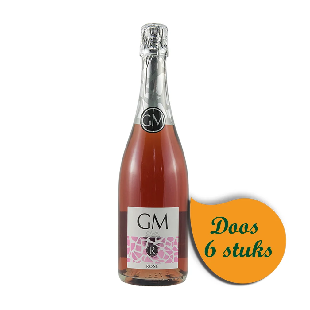 Cava GM Brut  Rose  75 cl  Doos  6 st