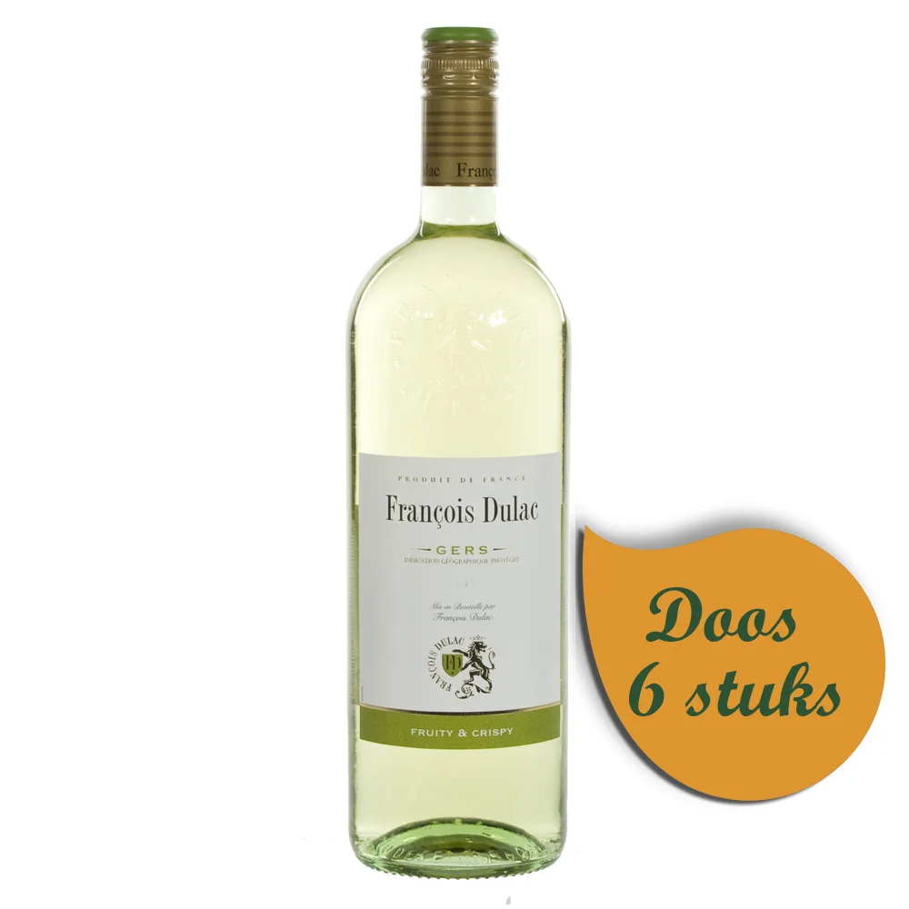 Francois Dulac VDP  Wit sec  1 liter  Doos  6 st