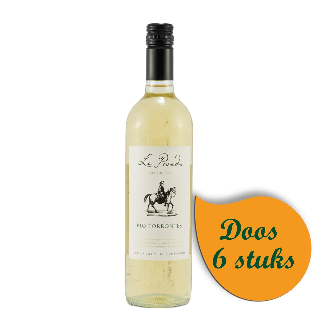Bio La Pasada Torrontes Fairtrade  Wit  75 cl  Doos  6 st