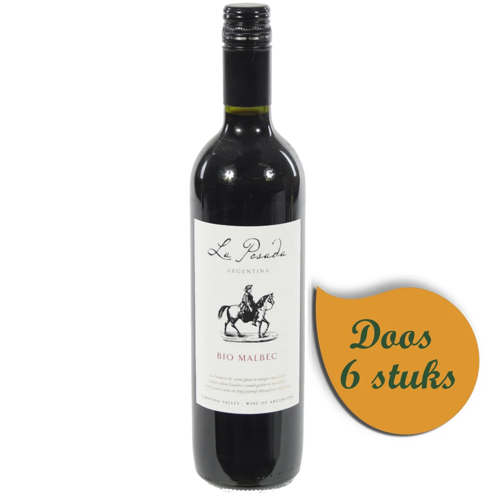Bio La Pasada Malbec Fairtrade  Rood  75 cl  Doos  6 st