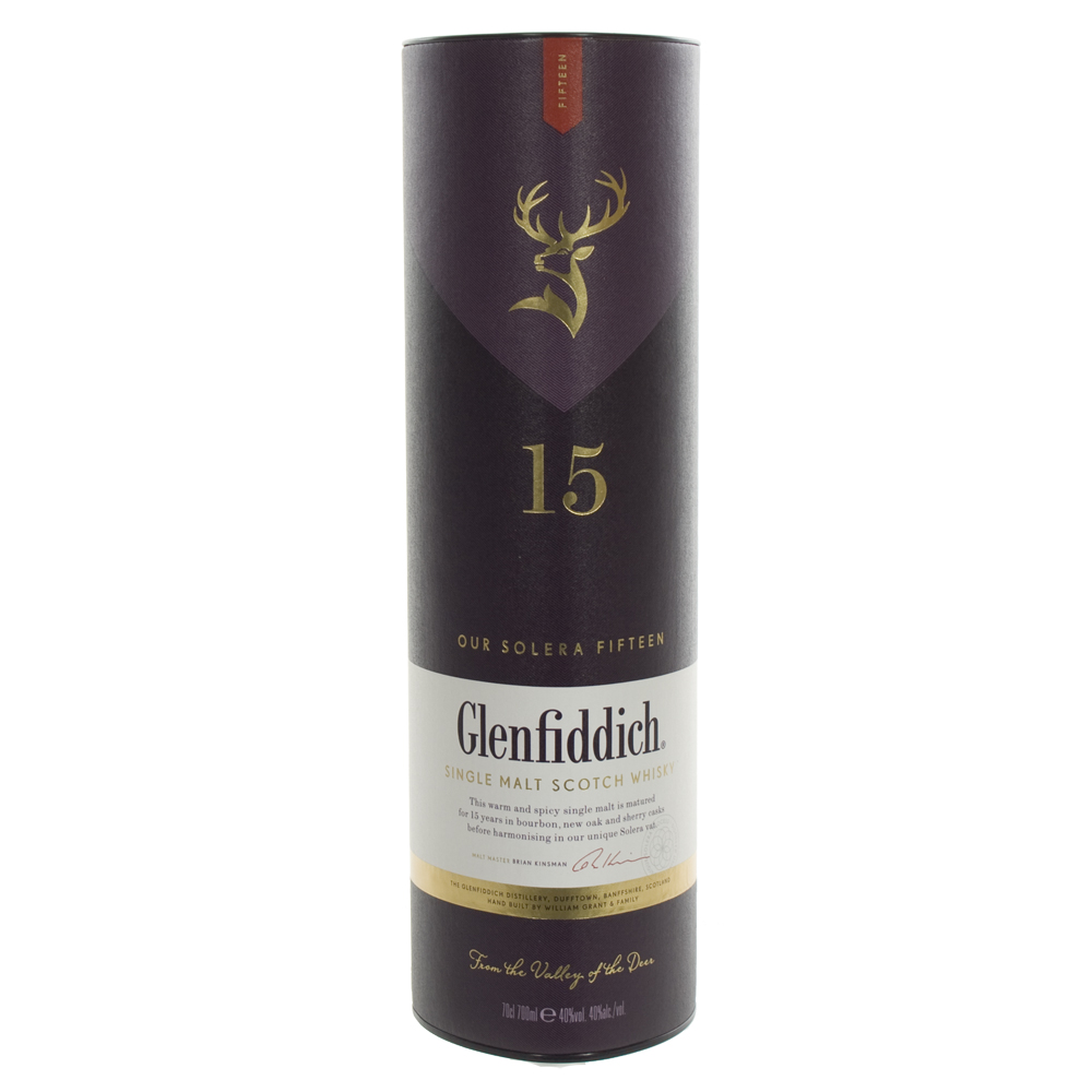 Glenfiddich 15y 40%  70 cl  Fles