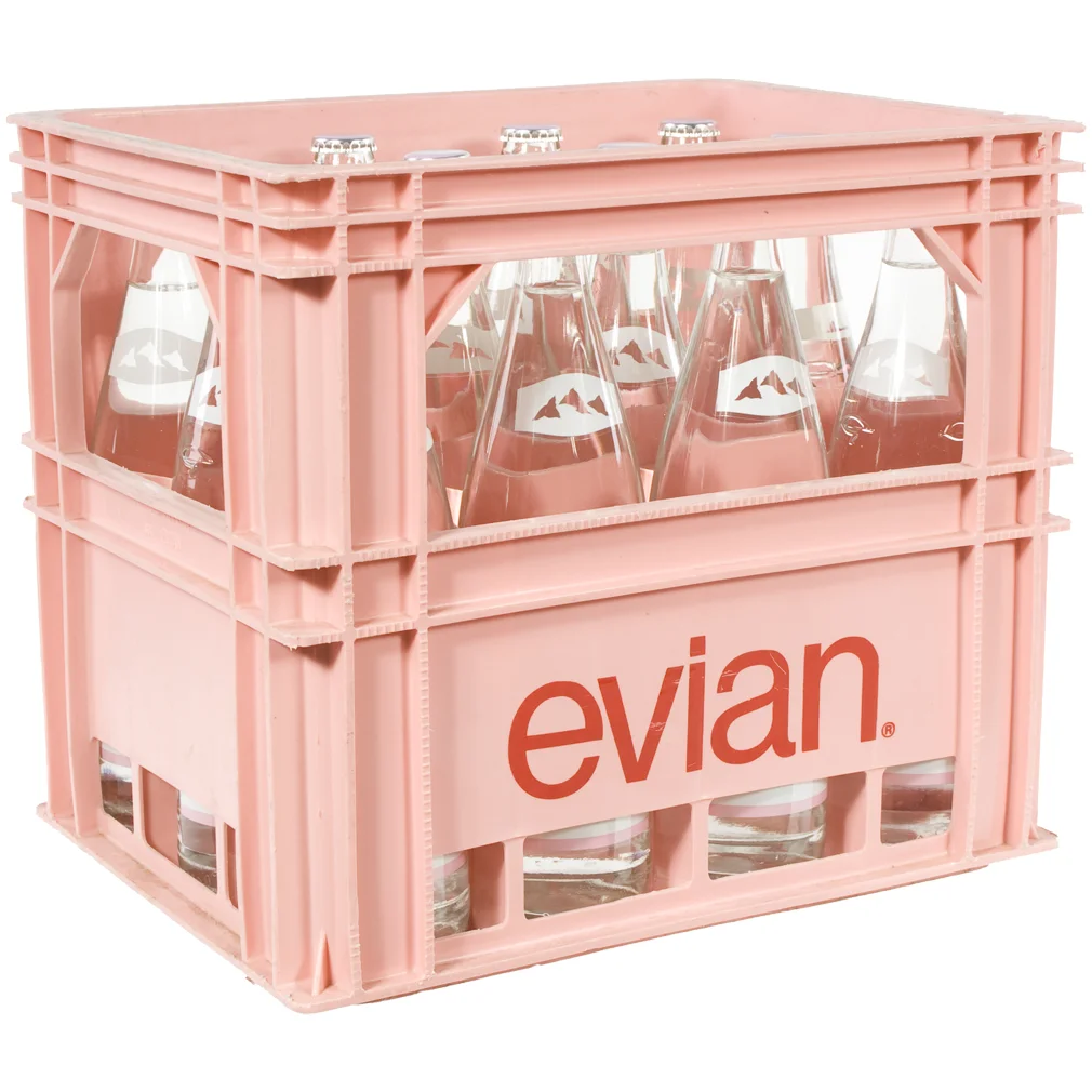 Evian  Plat  1 liter  Bak 12 fl