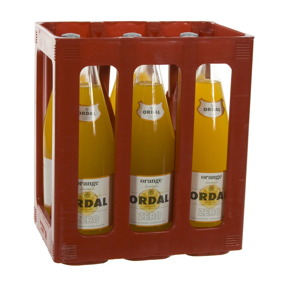 Ordal limonade  Orange Zero  1 liter  Bak  6 fl