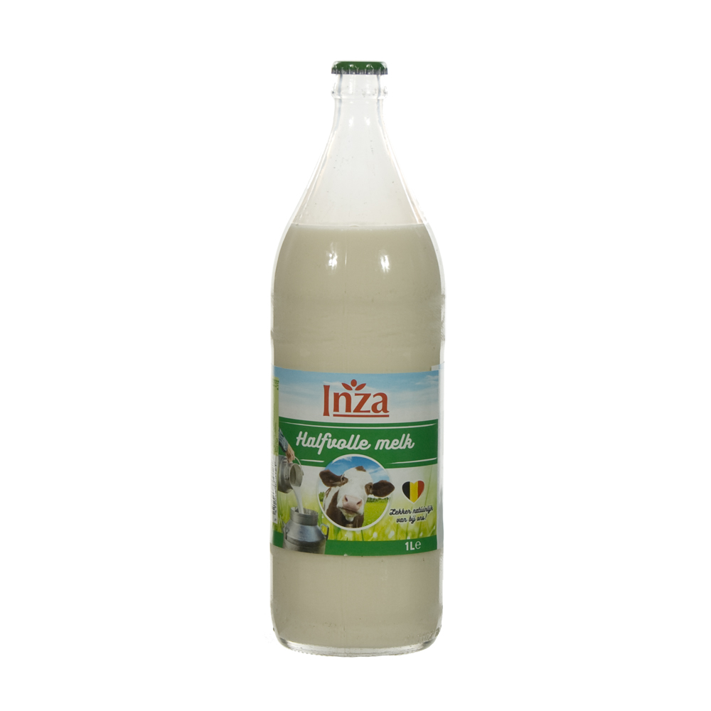 Inza Melk  Halfvolle  1 liter  Fles
