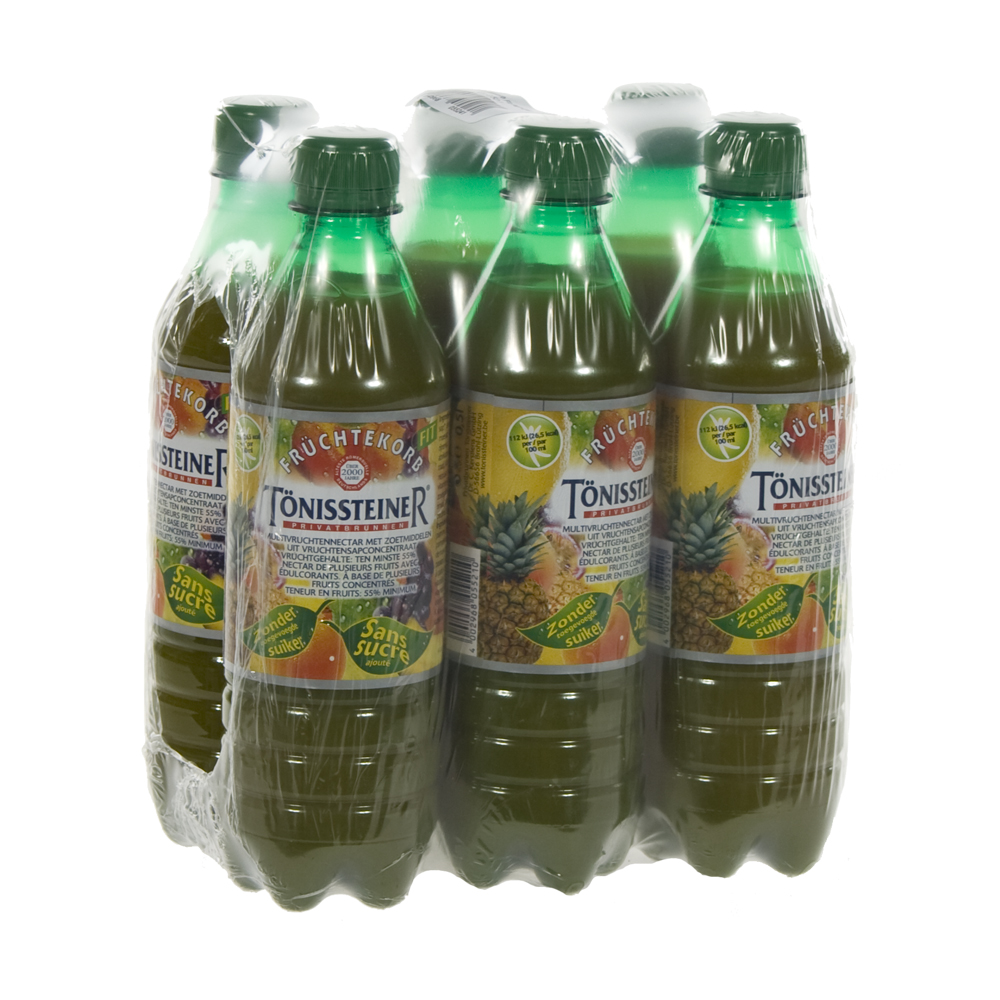 Tonissteiner limo PET  Vruchtenkorf  50 cl  Pak  6 st